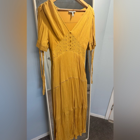 Gold Boho Maxi Dress by Emmie Rose - Picture 3 of 5